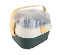 POENVFPO Boîte de Rangement pour Biberons, Conception Compacte pour Un Séchage et Une Organisation Efficaces des Biberons à la Maison, Matière Plastique, Légère 1000g (Nouveau Vert)