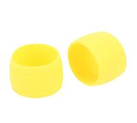 POENVFPO Bouchon de Ruban de Guidon de Vélo, Petite Taille, Léger, Facile à Installer, en Silicone Souple avec une Bonne élasticité, pour Vélos de Route et Vélos (YELLOW)