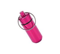 POENVFPO Bouteille de Médicaments en Alliage d'aluminium, Tube de Médicaments de Voyage étanche et Portable avec Fonction étanche à l'humidité pour les Activités de Plein Air (PINK)