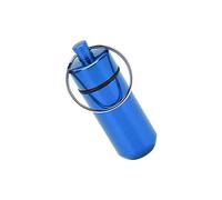 POENVFPO Bouteille de Médicaments en Alliage d'aluminium, Tube de Médicaments de Voyage étanche et Portable avec Fonction étanche à l'humidité pour les Activités de Plein Air (BLUE)