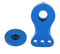 POENVFPO Bras D'engrenage Annulaire en Acier Métallique Tampon 25T, Usinage de Précision CNC avec Traitement de Surface D'anode Couleur pour Voiture RC 1/10 1/8 (Bleu (N10221NB))