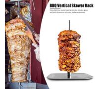 POENVFPO Brochette Verticale, Grille de Barbecue en Acier Inoxydable, Facile à Nettoyer et à Démonter pour Griller la Viande et les Légumes, Parfaite pour une Utilisation Intérieure et Extérieure