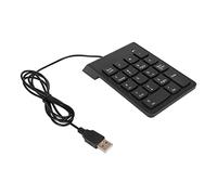 POENVFPO Câblage Clavier de Câblage USB Noir 18 Touches Liquidation du Calme et Jouez à Soft pour Les Jeux de Bureau Bancaires, Adaptés pour Gagner 98 / XP