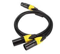 POENVFPO Câble Splinter XLR femelle à deux câbles XLR Y Y à 3 broches pour haut-parleurs de microphone pour éclairage de scène