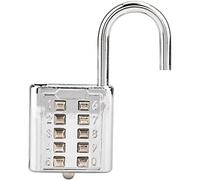 POENVFPO Cadenas à Mot de Passe à 10 Chiffres avec Mécanisme de Déverrouillage Facile pour Tiroirs et Armoires, Alliage de Zinc Durable, 40 * 72mm