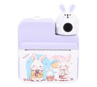 POENVFPO Caméra à imprimé instantané avec écran de Couleur de 3 Pouces, Appareil Photo Numérique HD 32MP 1080p pour Enfants et Adolescents, Comprend 3 Rouleaux de Papier imprimé (Purple)