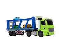 POENVFPO Camion de Transport Camion de Transport de Jouets avec Lumière Musicale 16,1 Pouces de Stockage Voiture de Course à Double Pont pour Les Tout-Petits à Partir de 3 Ans en Plastique ABS