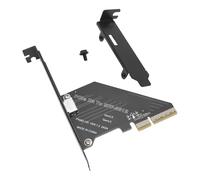 POENVFPO Carte Adaptateur PCIe 4.0 X4 vers Oculink, Convertisseur SFF-8611 vers SFF-8612 pour Boîtier GPU Externe et SSD NVMe, Configuration Thunderbolt EGPU, Plate-forme Minière de