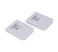 POENVFPO Carte Mémoire de 1 Mo pour, 1 Méga Carte Mémoire de Console de Jeu Vidéo, avec compatibilité du Système de Jeu Classique (2 pièces)