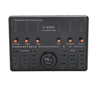 POENVFPO Carte Son sur la Carte Sonore 16 Bits Board Sound Board avec pour la Maison, L'extérieur, la Sortie de 48 KHz pour des Voix Musicales Claires