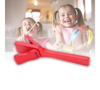 POENVFPO Castagnettes Musicales en Bois, Jouet à Percussion à Manche Long de 19cm pour Enfants, Instrument de Développement du Rythme pour les Fêtes, Salles de Musique