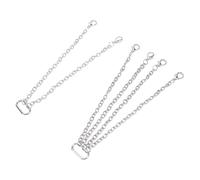 POENVFPO Chaîne de Levage Spéciale Modèle de Palan 1/50, Construction en Métal de qualité Supérieure Légère pour Grues sur Chenilles RC, avec Fermoir Mousqueton argenté pour la Décoration (12CM)