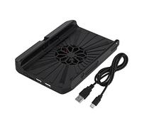 POENVFPO Changez Le Double Ventilateur de Support de Refroidissement USB avec Un Ventilateur Vidéo à Haut Débit et Regardez-Le Plus Facilement et Ordinateur Portable pour Noir