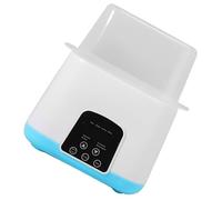 POENVFPO Chauffe-biberon Double, Réchauffement Constant, Préparation Rapide du Lait, Décongélation, Chauffage des Aliments, 2 Biberons, pour Jumeaux (Prise UE 220V)