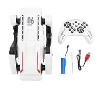 POENVFPO Chien de Robot Intelligent, Animal de Compagnie Interactif Quadrupède Programmable D'applications avec Contrôle Vocal, Effets de Lumière Musicale pour Les Enfants