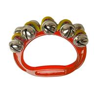 POENVFPO Cloche de Poignet en Plastique pour Enfants avec Son Clair, Instrument de Percussion Musicale pour L'éducation Précoce, L'interaction Parent-enfant et la sociabilité (rouge)