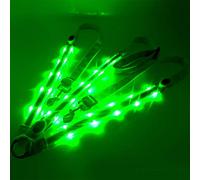 POENVFPO Collier de Plastron de Cheval à LED, Sangle en Polyester éclairant Le Harnais de Poitrine de Cheval, 3 Barres Lumineuses, 3 Modes Réglables, Haute visibilité, pour l'équitation de Nuit