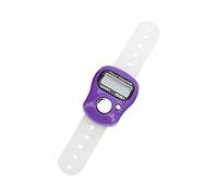 POENVFPO Compteur de Doigt avec écran LCD à 5 Chiffres pour la Prière et | Construction en Plastique ABS, Ceinture de Doigt en Silicone Durable, Bouton de Réinitialisation Facile, Arrêt Automatique,