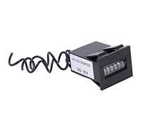 POENVFPO Compteur électromagnétique, Compteur d'impulsions Numérique ABS à 6 Chiffres 0 à 999999, Totalisateur Industriel AC DC avec Conception sans Réinitialisation, pour Opérateurs d'équipements