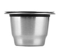 POENVFPO Coque de Capsules de café en Acier Inoxydable, pour Machine, Ensemble de Filtres à café Rechargeables et s, 3.6x3.6x2.5cm