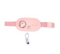 POENVFPO Coussin Chauffant Portable, Ceinture Chauffante Douce pour le Ventre avec Sangle Réglable et Fonction de Massage, pour la Chaleur de L'utérus et de la Taille, Contrôle de la