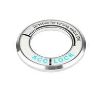POENVFPO Couvercle de Bouton de Démarrage en Alliage d'aluminium, Anneau de Décoration de Commutateur d'allumage 2,0 Pouces, Protection contre les Rayures Auto-adhésive Lumineuse pour Femmes et