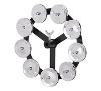 POENVFPO Cymbale de Batterie, Effet Jingles Montable for Charleston | Construction ABS et Métal, 9 Paires de Cymbalettes, Montage Facile sur Batterie