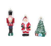 POENVFPO Décorations de Noël du Père Noël pour Arbre, Lot de 12 Décorations à Suspendre sur Le Thème des Soldats Mignons pour Décoration d'arbre de Noël, Décoration D'intérieur Festive