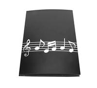 POENVFPO Dossier de Partitions, Taille A4, Score de Musique de Piano de 6 Pages, Matériau ABS, adapté aux Débutants et aux Artistes
