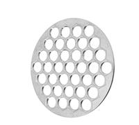 POENVFPO Dumpling Maker Moule Efficace en Alliage D'aluminium pour Pâtes et Pâtisseries Maison 1 Pièce 24,6 Cm Argent