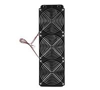 POENVFPO Échangeur de Chaleur Liquide des Ventilateurs de Refroidissement du Processeur du Long Processeur pour L'aluminium de la Chaleur de du Filetage G1 / 4 Chauffant 360 Mm 360 Mm (360mm)