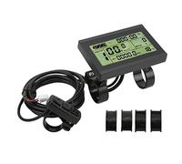 POENVFPO Écran KT LCD3, écran LCD de Vélo électrique ABS 72 V avec Connecteur SM, pour Contrôleur KT avec Rétroéclairage et Commande de Commutateur de Phare