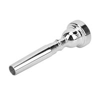 POENVFPO Embouchure de Trompette, Embout en Métal argenté de Taille 7C pour Son C Aigu et Trompette Sib, avec Flux D'air Brillant et Conception Permettant D'économiser du Travail, pour (SILVER)