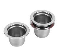 POENVFPO Ensemble de Capsules de café Réutilisables, 3 Pièces, Dosettes Rechargeables en Acier Inoxydable de Haute qualité, pour Usage Domestique et au Bureau, Violet, Rouge, Vert
