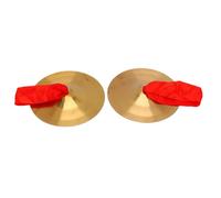 POENVFPO Ensemble de Cymbales en Alliage, Cymbales à Main de Marche de 19 Cm pour Enfants avec des Bords Lisses et des Tons Clairs, Idéales pour les Groupes Scolaires, les Activités en (19 cm / 7,48