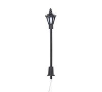 POENVFPO Ensemble de Lampadaires Miniatures, Lampe de Chemin de Fer en Plastique, 20 Lumières LED Blanc Chaud, pour les Modèles de Chemin de Fer et d'aire de Jeux à l'échelle 1:150 (blanc et