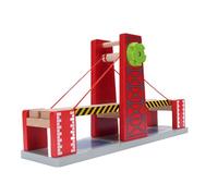 POENVFPO Ensemble de Ponts de Pont en Bois Set Beechwood Suspension Bridge pour Les Enfants avec des Accessoires Panoramiques Compatibles avec Les Principales Pistes en Bois