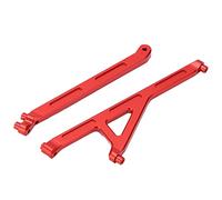 POENVFPO Ensemble de Renforts de Liaison de Support de Châssis en Alliage, Matériau en Aluminium, Performances Améliorées, Installation Facile pour Voiture LOSI Lasernut U4 Tenacity 1/10 RC (Rouge)