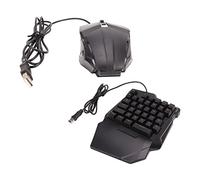 POENVFPO Ensemble de Souris à Clavier câblé à Une Main, Mus de Machines de Rétroéclairage RVB Mini GAMI KEYPAD, Expérience de Jeu Lisse pour Ordinateur Portable PC, Conception Compacte et Ergonomique