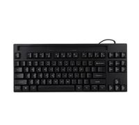 POENVFPO Ergonomic 87 Touches Clavier Filaire avec Support, Effet Lumineux coloré, pour Ordinateur Portable, Interface USB