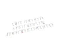 POENVFPO Étiquette de Notes de Piano Amovible, 88 Touches Réutilisables en Silicone Qui Brillent dans le Noir, Guide D'autocollants pour Piano avec Marquages clairs pour Débutants (COLORFUL)