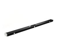 POENVFPO Étui pour Queue de Billard, Boîte de Rangement Rigide en Alliage D'aluminium avec 3 Fentes et Verrou pour la Protection des Bâtons de Queue de Billard (Black)