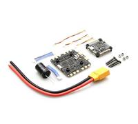POENVFPO F722 Flight Controller 36x36mm Mini FPV Freestyle Flight Controller 3 à 8S Lipo STM32F722 Dual Bec 5V 10V 16MB Blackbox pour Les Pilotes de Quadrirotor de Course (Black #-3)