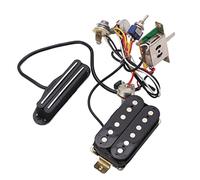 POENVFPO Faisceau de Câbles de Guitare, Accessoires D'instruments de Kit précâblé de Micro à Double Bobine à Double Rail, pour Guitare électrique