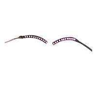 POENVFPO Faux-cils LED élégants, Haute luminosité, pour Fêtes, Boîtes de Nuit, Halloween, avec 1 Paire de Lumières Lumineuses (PINK)