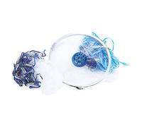 POENVFPO Filet de Pêche Lancé 2,4m/7,9ft, Piège à Poisson en Nylon Facile à | Ouverture à 360°, Filet en Nylon Haute Résistance, Poids en Acier intégré, pour la Pêche au Crabe en Eau Douce et salée.