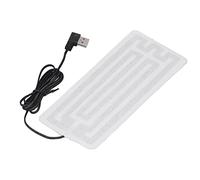 POENVFPO Film Chauffant USB, Coussin Chauffant électrique en Fibre de Carbone 7,5 X 3,5 Pouces, Lavable en Machine avec Câble USB 59,1 Pouces, pour la Taille, le Corps, les Mains,