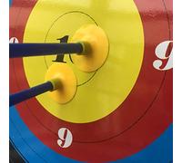 POENVFPO Flèche à Ventouse pour Tir à l'arc, Matériau ABS Léger, 6 Flèches à Forte Aspiration pour Le Plaisir en Intérieur et en Extérieur, Parfaites pour Les Jeux de Tir pour Enfants et