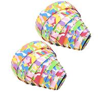 POENVFPO Guidoline de Vélo, en Mousse Flexible, Antidérapante, Absorbant les Chocs et Résistante à la Transpiration, avec Embouts de Guidon, pour VTT, Vélo de Route et autres. (COLORFUL)