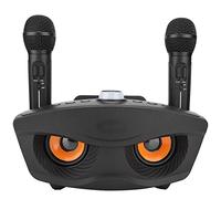 POENVFPO Haut-Parleur karaoké, Haut-Parleur Bluetooth avec Deux Microphones, pour Home Party KTV (Black)